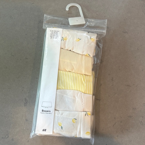 H&M 3 x 5 PACK GIRLS COTTON BOXER BRIEFS - Picture 5 of 8